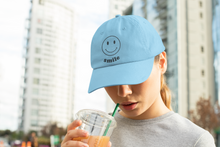 Load image into Gallery viewer, Women's Smiley Unstructured Hat, Retro Women's Hat HTV - Smile-D-n-R Design