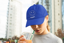 Load image into Gallery viewer, Women's Smiley Unstructured Hat, Retro Women's Hat HTV - Smile-D-n-R Design