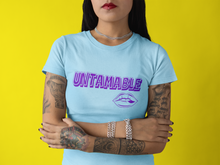 Load image into Gallery viewer, Custom Graphic T Shirt –UNTAMABLE Sassy WC-D-n-R Design