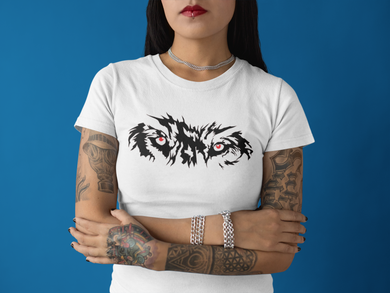 Ladies Custom T-Shirt HTV - Wolf Eyes-D-n-R Design
