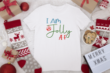 Load image into Gallery viewer, Christmas T Shirt HTV – Jolly AF-D-n-R Design