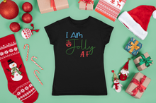 Load image into Gallery viewer, Christmas T Shirt HTV – Jolly AF-D-n-R Design