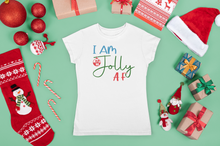 Load image into Gallery viewer, Christmas T Shirt HTV – Jolly AF-D-n-R Design