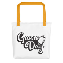 Load image into Gallery viewer, Football Tote Bag Game Day - BK-D-n-R Design