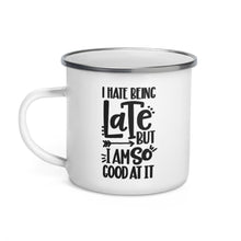 Load image into Gallery viewer, Enamel Mug 12 oz - Late-D-n-R Design