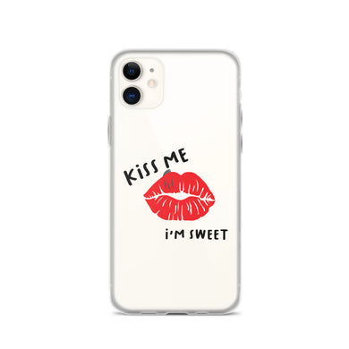 iPhone Case Cute, Fun - Kiss me Lips-D-n-R Design