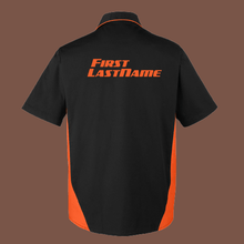 Load image into Gallery viewer, R/C Racing Sponsorship Shirt, Industrial Button Up, Sponsor HTV-D-n-R Design