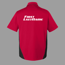 Load image into Gallery viewer, R/C Racing Sponsorship Shirt, Industrial Button Up, Sponsor HTV-D-n-R Design