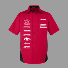 Load image into Gallery viewer, R/C Racing Sponsorship Shirt, Industrial Button Up, Sponsor HTV-D-n-R Design
