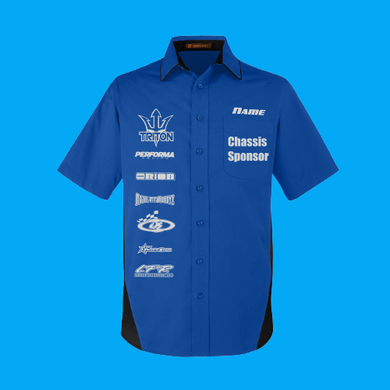 R/C Racing Sponsorship Shirt, Industrial Button Up, Sponsor HTV-D-n-R Design