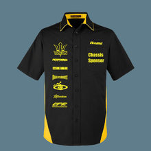 Load image into Gallery viewer, R/C Racing Sponsorship Shirt, Industrial Button Up, Sponsor HTV-D-n-R Design