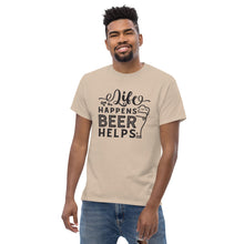Load image into Gallery viewer, Beer T Shirt tee - Life Happens-D-n-R Design