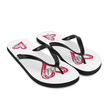 Load image into Gallery viewer, Cute custom Flip-Flops - Love Life-D-n-R Design