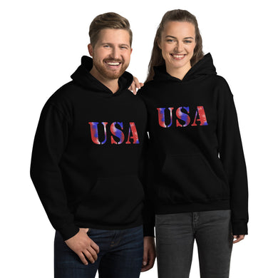 Patriotic USA Unisex Hoodie-D-n-R Design