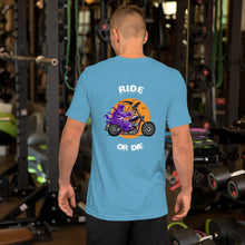Load image into Gallery viewer, Ride or Die Biker Short-sleeve t-shirt-D-n-R Design