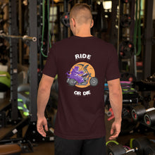 Load image into Gallery viewer, Ride or Die Biker Short-sleeve t-shirt-D-n-R Design