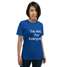 Load image into Gallery viewer, Short-Sleeve Unisex T-Shirt - Fun, Cute, N4 Everyone (wht)-D-n-R Design