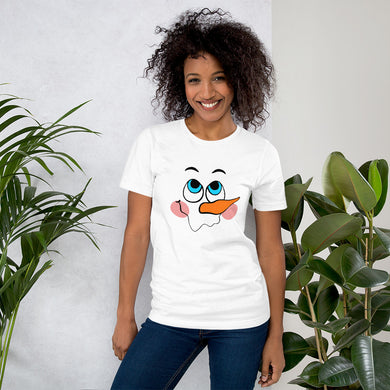 Christmas T-Shirt Unisex - Snowman Face 2-D-n-R Design