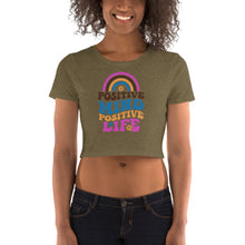 Load image into Gallery viewer, Women’s Positive Minds Crop Tee T-Shirt-D-n-R Design
