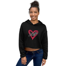 Load image into Gallery viewer, Women's Crop Hoodie - Love Life-D-n-R Design