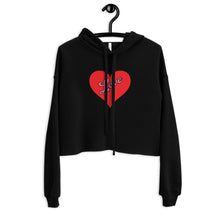 Load image into Gallery viewer, Women's Crop Hoodie - Love Heart-D-n-R Design