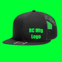 Load image into Gallery viewer, RC Manufacture Logo Hat, Custom Colored Logo, Podium Sponsor Ball Cap HTV *Custom Order*
