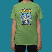 Load image into Gallery viewer, Funny Cute Humor Cat T Shirt Cat Has Attitude HTV DTF-D-n-R Design
