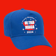 Load image into Gallery viewer, Ultra Maga Hat, Trump Rally Hat HTV- Fun Political *Pre-Order*-D-n-R Design
