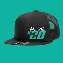 Load image into Gallery viewer, Racing_Hat_Number_n_Flag_Mock_Up_teal-removebg-preview
