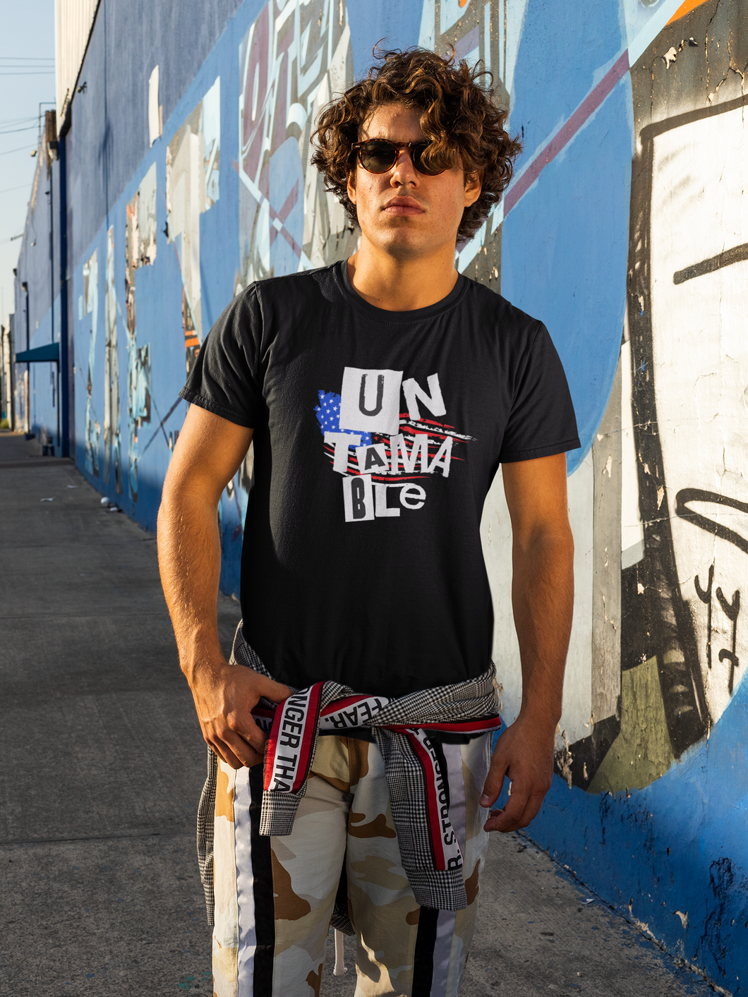 Rebel T Shirt, Untamable Streetwear, Untamable Revolt T Shirt, Political Rally Shirt-D-n-R Design