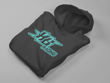 Load image into Gallery viewer, HB Racing Hoodie, HB Racing Custom Glitter Logo Hoodie R/C DTF HTV
