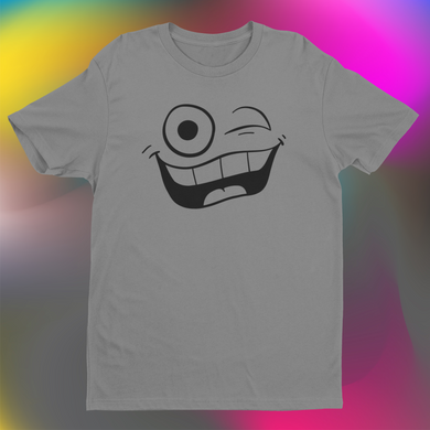 Fun T-Shirt Cartoon Face HTV - Wink-D-n-R Design