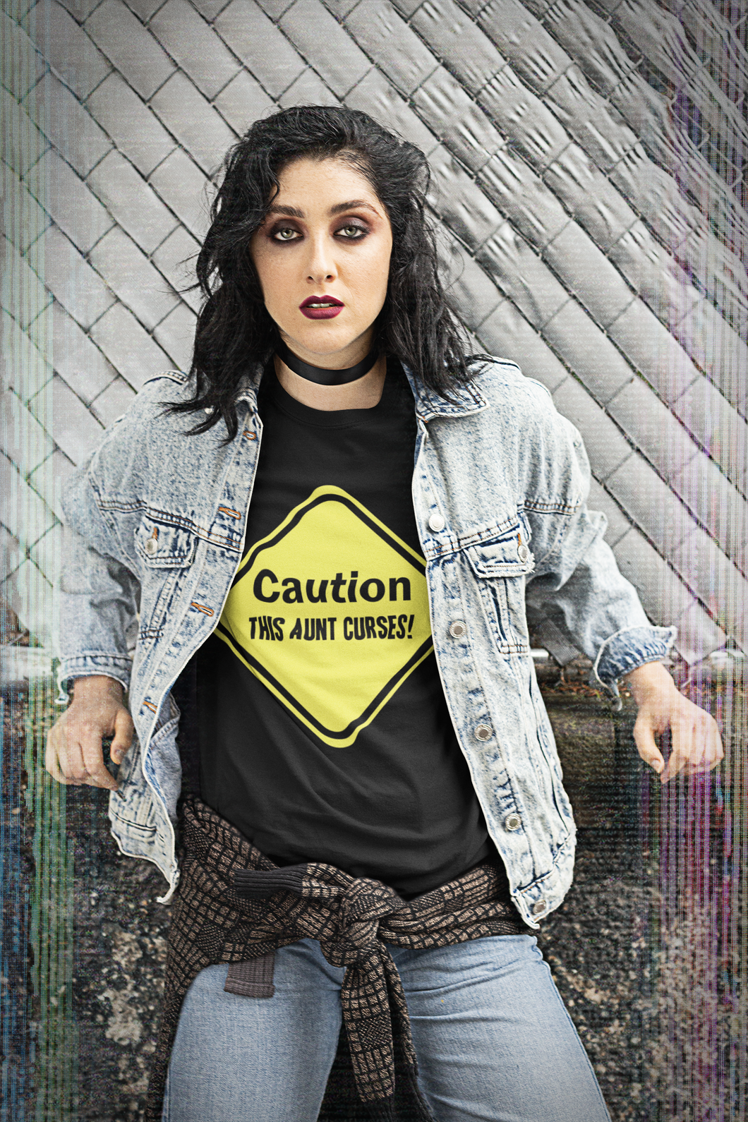 HTV Custom Design Unisex T Shirt – Caution-D-n-R Design