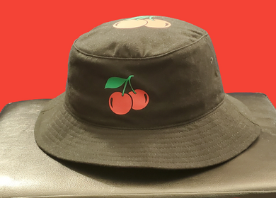 Custom Printed Bucket Hat HTV - Cherry Cherries-D-n-R Design