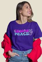 Load image into Gallery viewer, Groovy T Shirt, Trendy Throwback Unisex T Shirt HTV - Choose Peace-D-n-R Design
