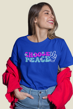 Load image into Gallery viewer, Groovy T Shirt, Trendy Throwback Unisex T Shirt HTV - Choose Peace-D-n-R Design
