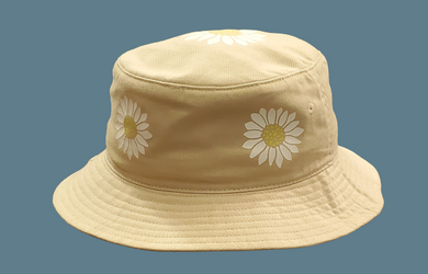 Custom Printed Bucket Hat HTV - Daisy-D-n-R Design