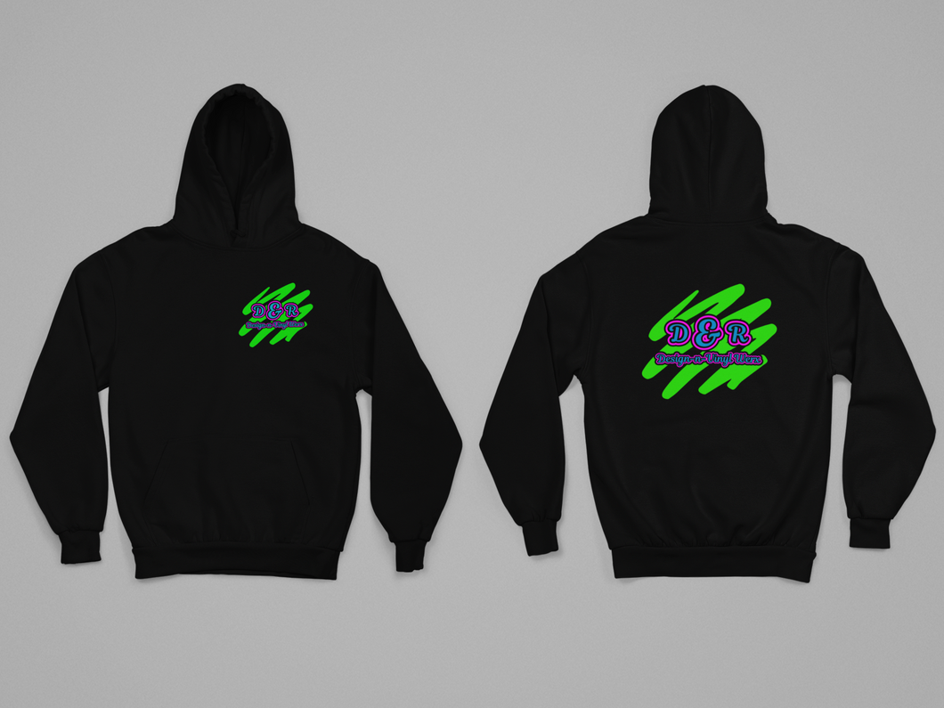 DandR Design Logo Hoodie, RC Racing Sponsor Hoodie HTV-D-n-R Design