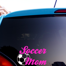 Load image into Gallery viewer, Car Window Sticker, Glass, or Smooth Surface Vinyl Decal Sticker- Soccer Mom-D-n-R Design
