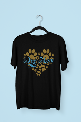 HTV Dog Mom Custom Design T Shirt – Heart UNI-D-n-R Design