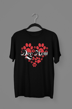 Load image into Gallery viewer, HTV Dog Mom Custom Design T Shirt – Heart UNI-D-n-R Design
