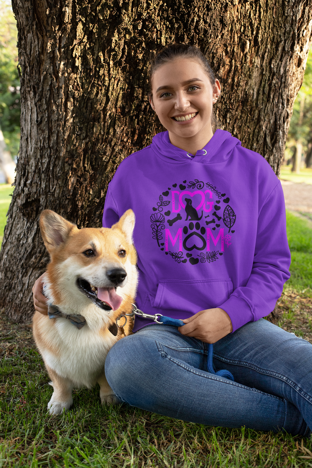 Custom Dog Design Hoodie – Dog Mom 2 designs HTV-D-n-R Design