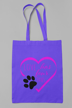 Load image into Gallery viewer, Dog Tote Bag HTV - Dog Mom 4 Paws-D-n-R Design
