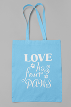 Load image into Gallery viewer, Dog Tote Bag HTV- Four Paws-D-n-R Design
