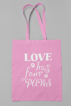 Load image into Gallery viewer, Dog Tote Bag HTV- Four Paws-D-n-R Design
