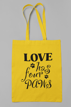 Load image into Gallery viewer, Dog Tote Bag HTV- Four Paws-D-n-R Design
