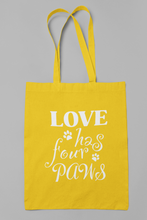 Load image into Gallery viewer, Dog Tote Bag HTV- Four Paws-D-n-R Design
