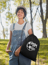 Load image into Gallery viewer, Drawstring Cinch Pack Backpack Gym Bag- Soccer Mom Life HTV-D-n-R Design
