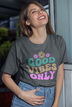 Load image into Gallery viewer, Groovy T Shirt, Trendy Throwback Unisex T Shirt HTV - Good Vibes Only-D-n-R Design
