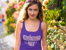 Load image into Gallery viewer, Good Vibes Groovy Women&#39;s Racerback Tank Top HTV-D-n-R Design
